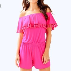 NWT Lilly Pulitzer La Fortuna Romper with tassels